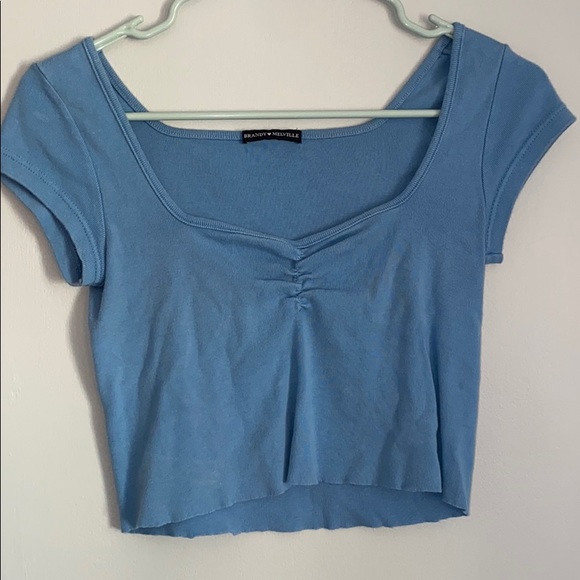 Brandy Melville blue square neck top - Picture 1 of 3